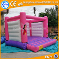 PVC pink princess castle/inflatable bouncer house, inflatable bubble bouncer baby trampoline